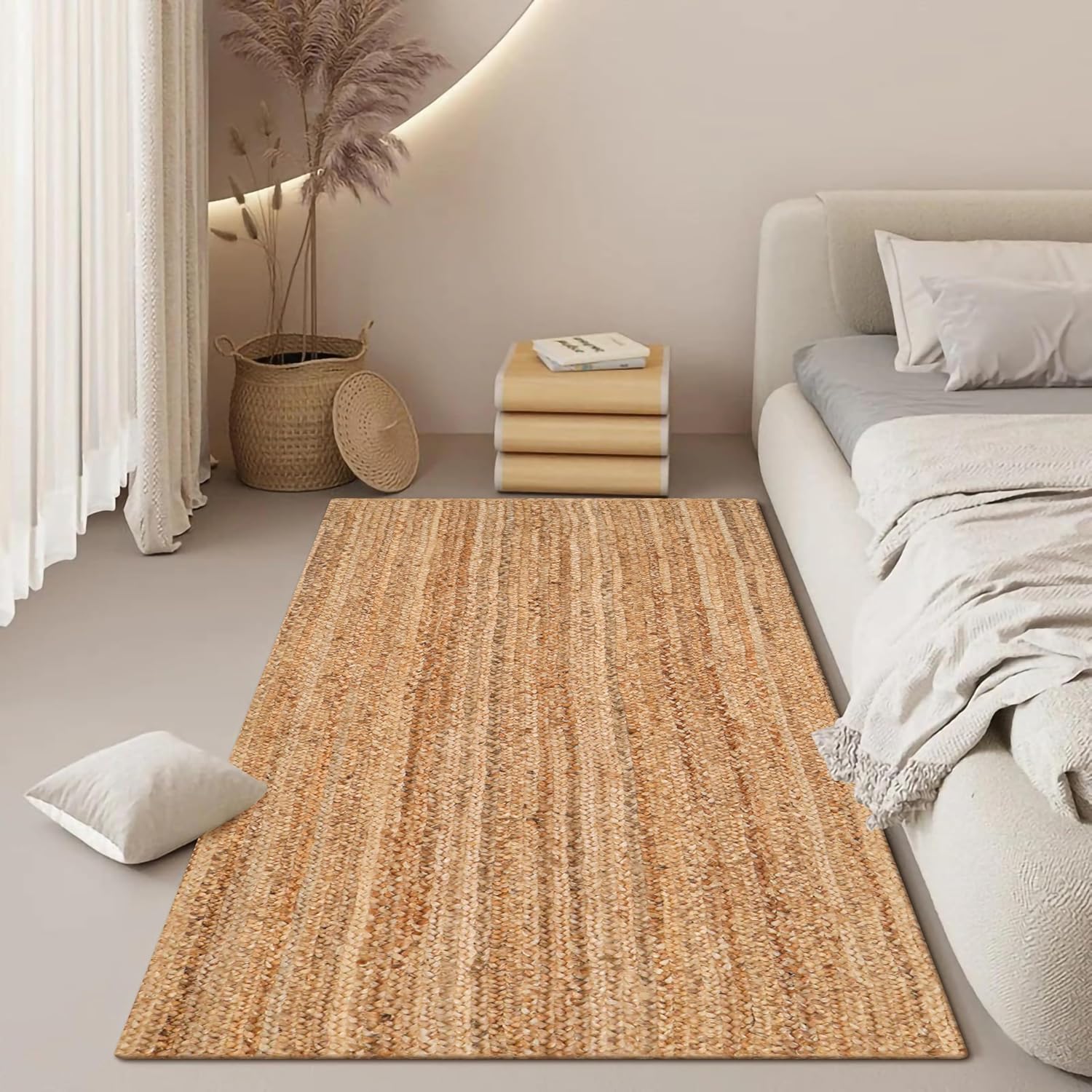 Savi Home Jute Runner Rug 24x72 Reversible Natural