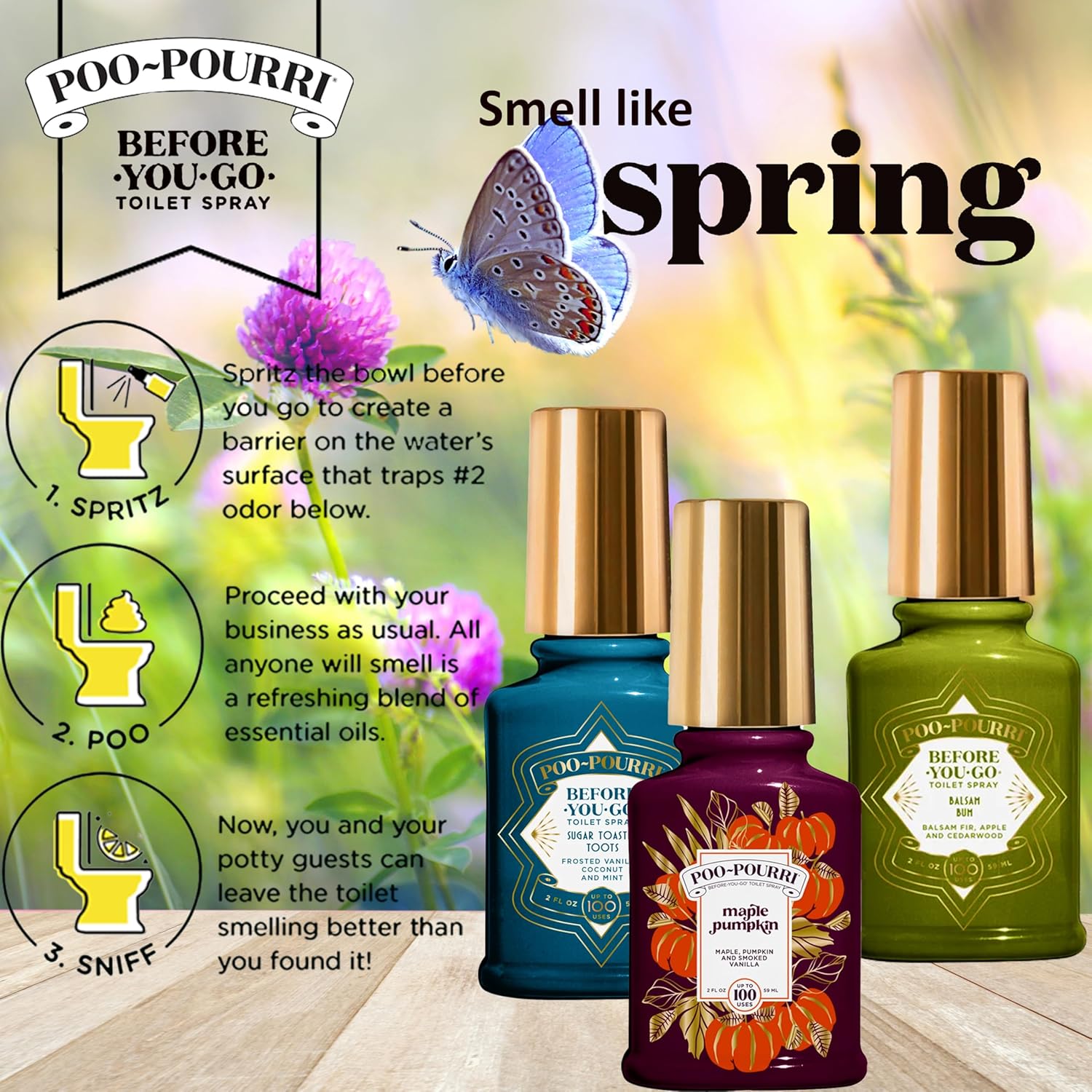 Poo-Pourri Before-You-Go Toilet Spray 2 Oz Variety Pack 1
