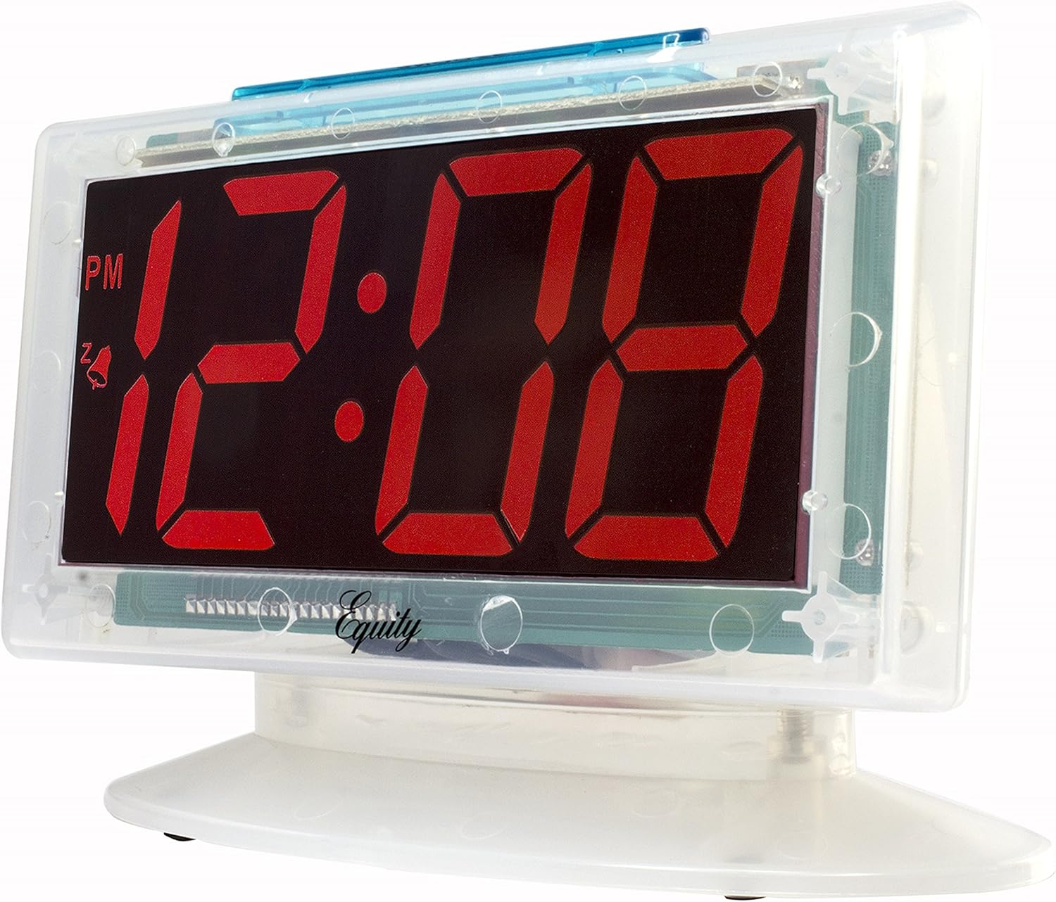 Equity by La Crosse Jumbo Clear Red LED Alarm Clock