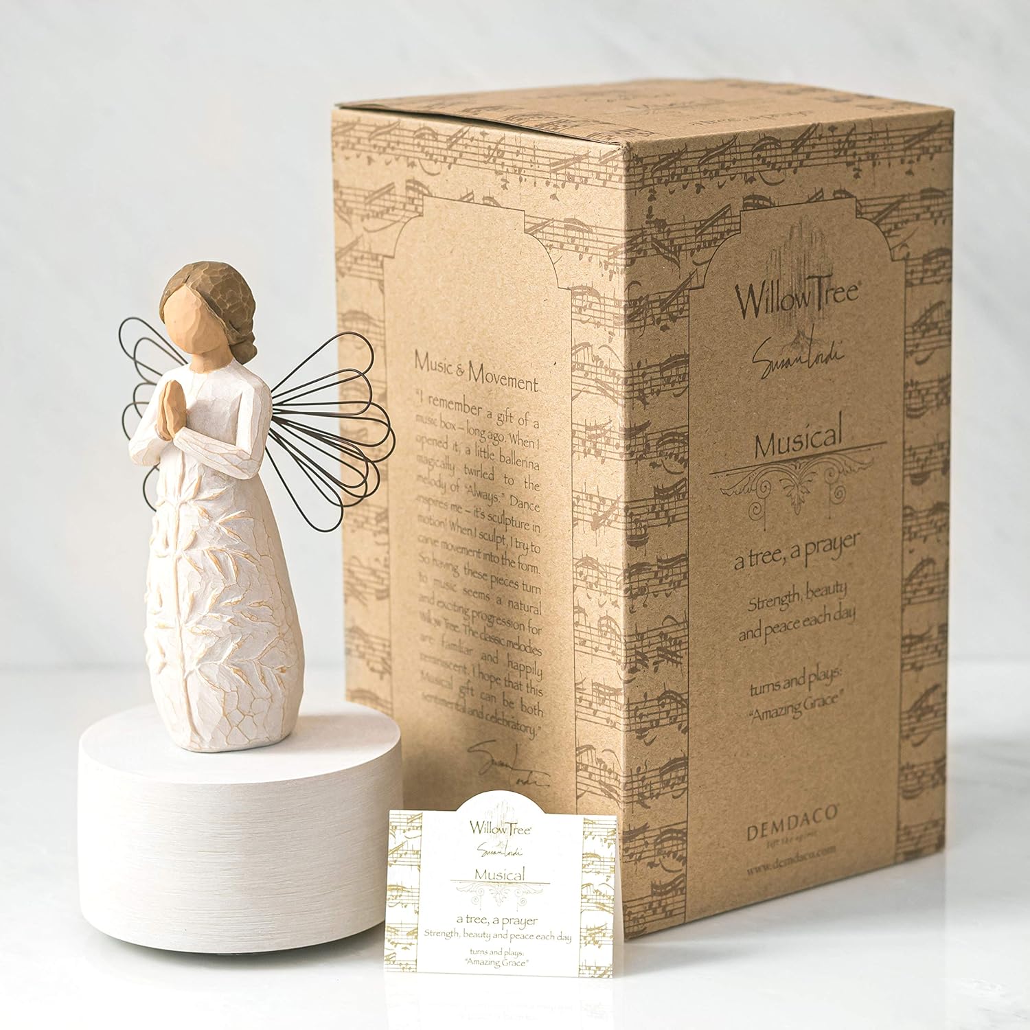 Willow Tree Musical Figure - Amazing Grace Prayer Comfort Hope Healing