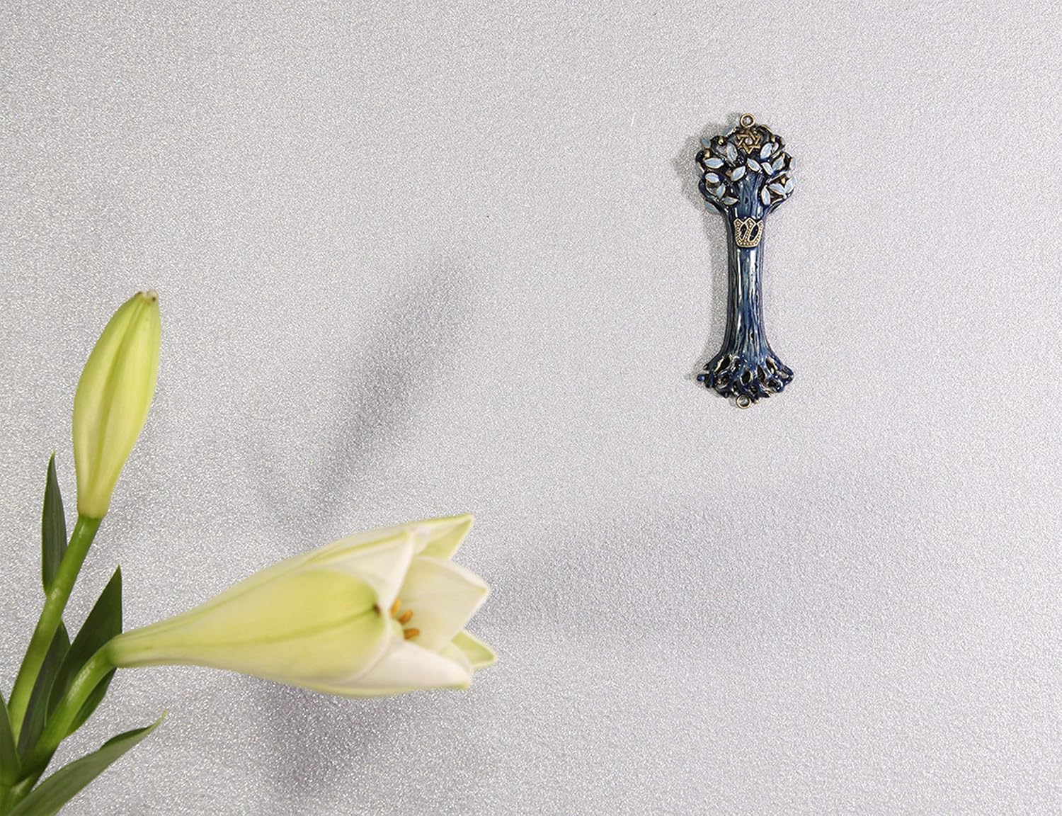 Bless This House Mezuzah Case with Tree of Life Design