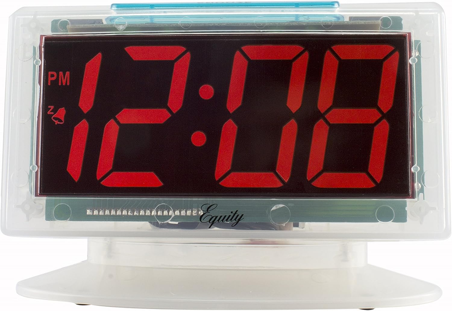 Equity by La Crosse Jumbo Clear Red LED Alarm Clock