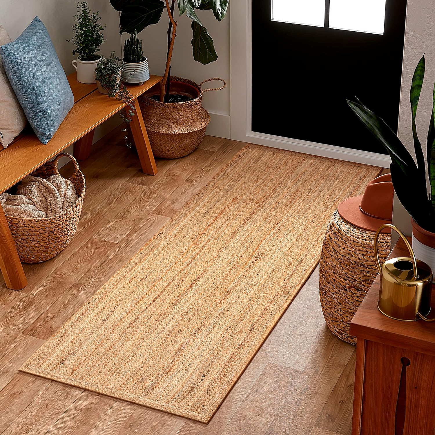 The Beer Valley Natural Jute 2x6 Ft Rug Runner Mat