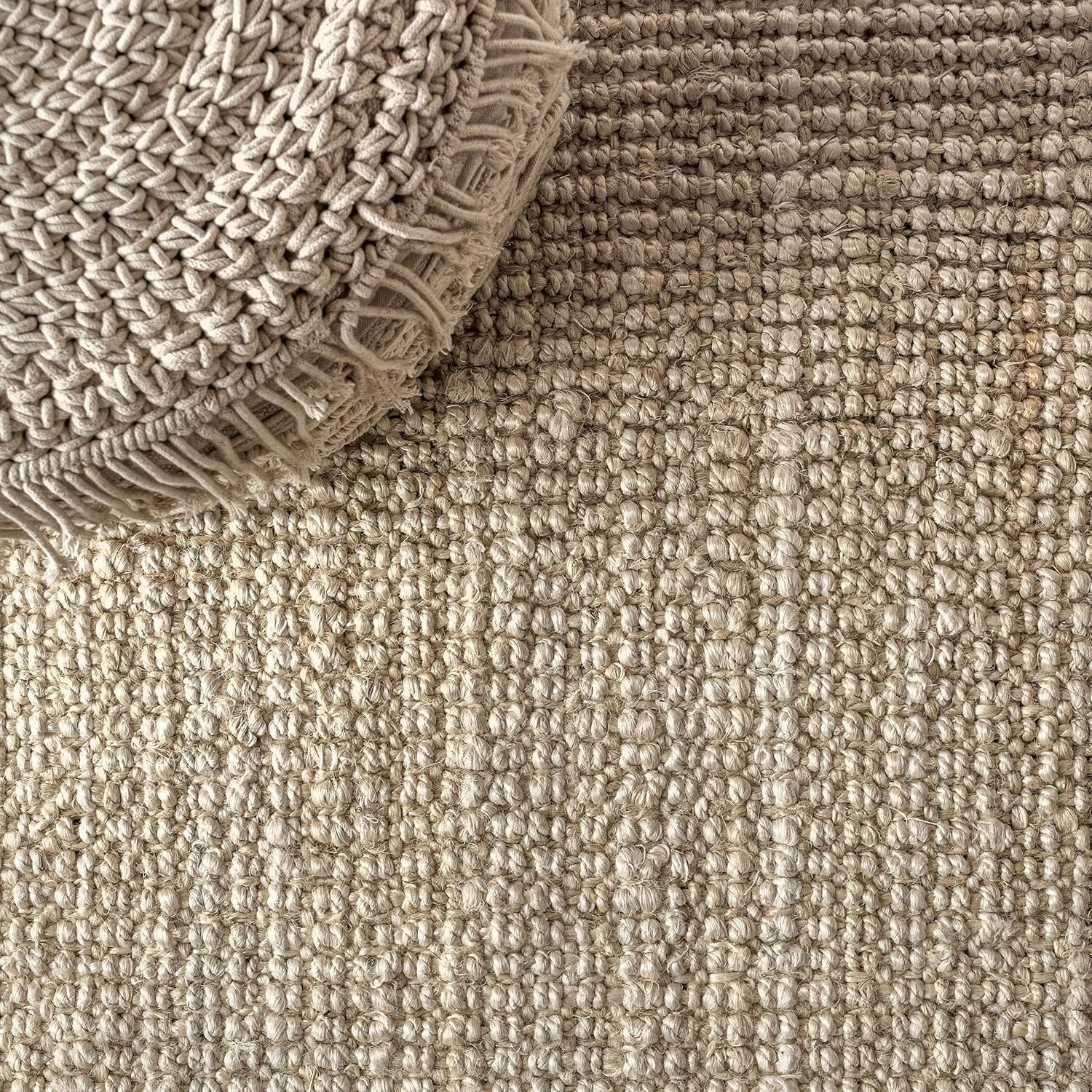 JONATHAN Y NFR103A-28 Ivory Jute Runner Rug