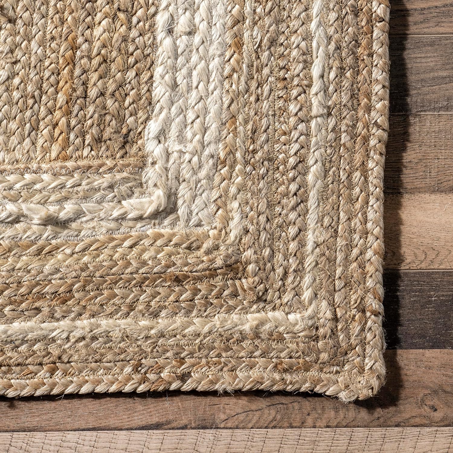 nuLOOM Rikki Jute Runner Rug 26 x 6 Off-white
